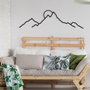 Wallity Ayers Escultura de Pared de Metal Negra